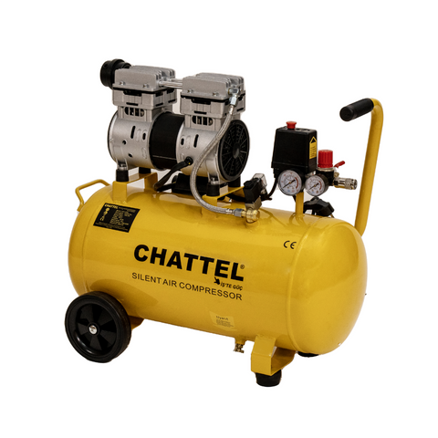 Chattel CHT 1250 Sessiz Yağsız Bakır Sargılı Kompresör 50 lt